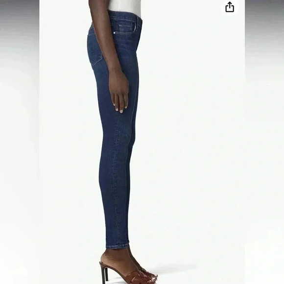 Hudson Nico  Mid rise Super Skinny Ankle Dark Wash Size 24 - Picture 2 of 15